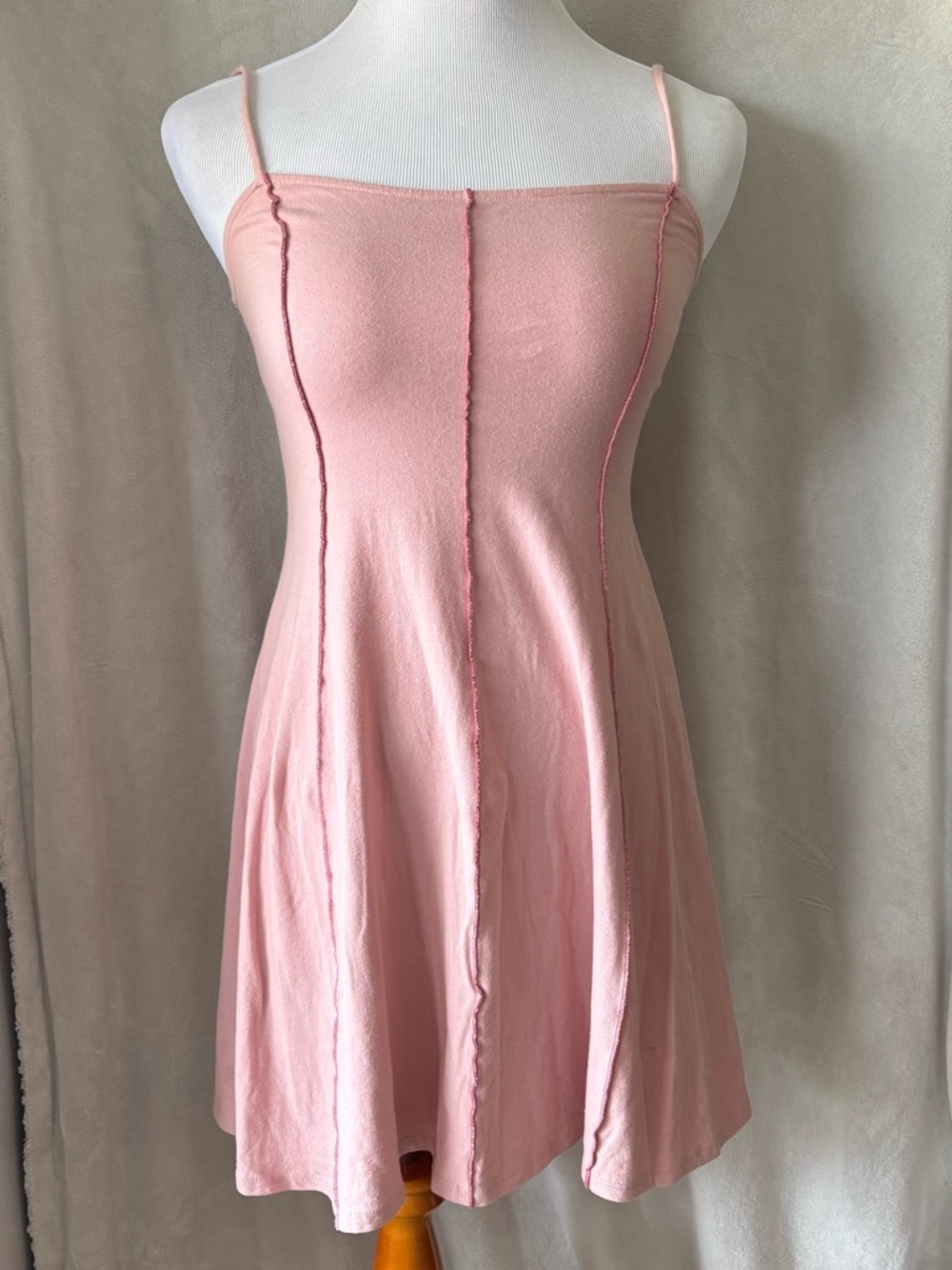 Blue Blush Pale Pink Spaghetti Strap Dress